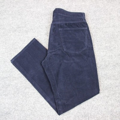 Sid Mashburn Corduroy Pants Men's 33X32 (Actual 33X28) Navy Blue Slim Straight