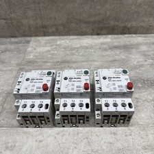 Lot Of 3 Allen Bradley 140-MN-0630 Manual Motor Starter W/ 140-A20 Aux, Tested