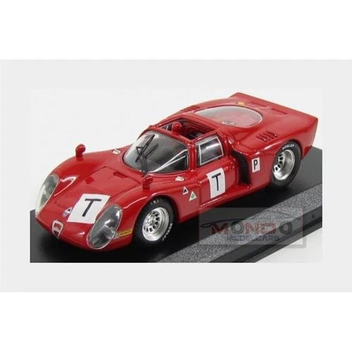1:43 BEST Alfa Romeo 33.2 Le Mans Test 1968 Bianchi Zeccoli Grosselin BE9647 - Immagine 2 di 2