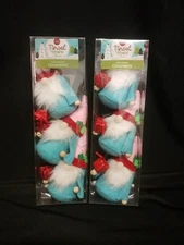NIP, Winter Wonder Lane Brand, Tinsel Town, 6 Gnome Style Felt Ornaments