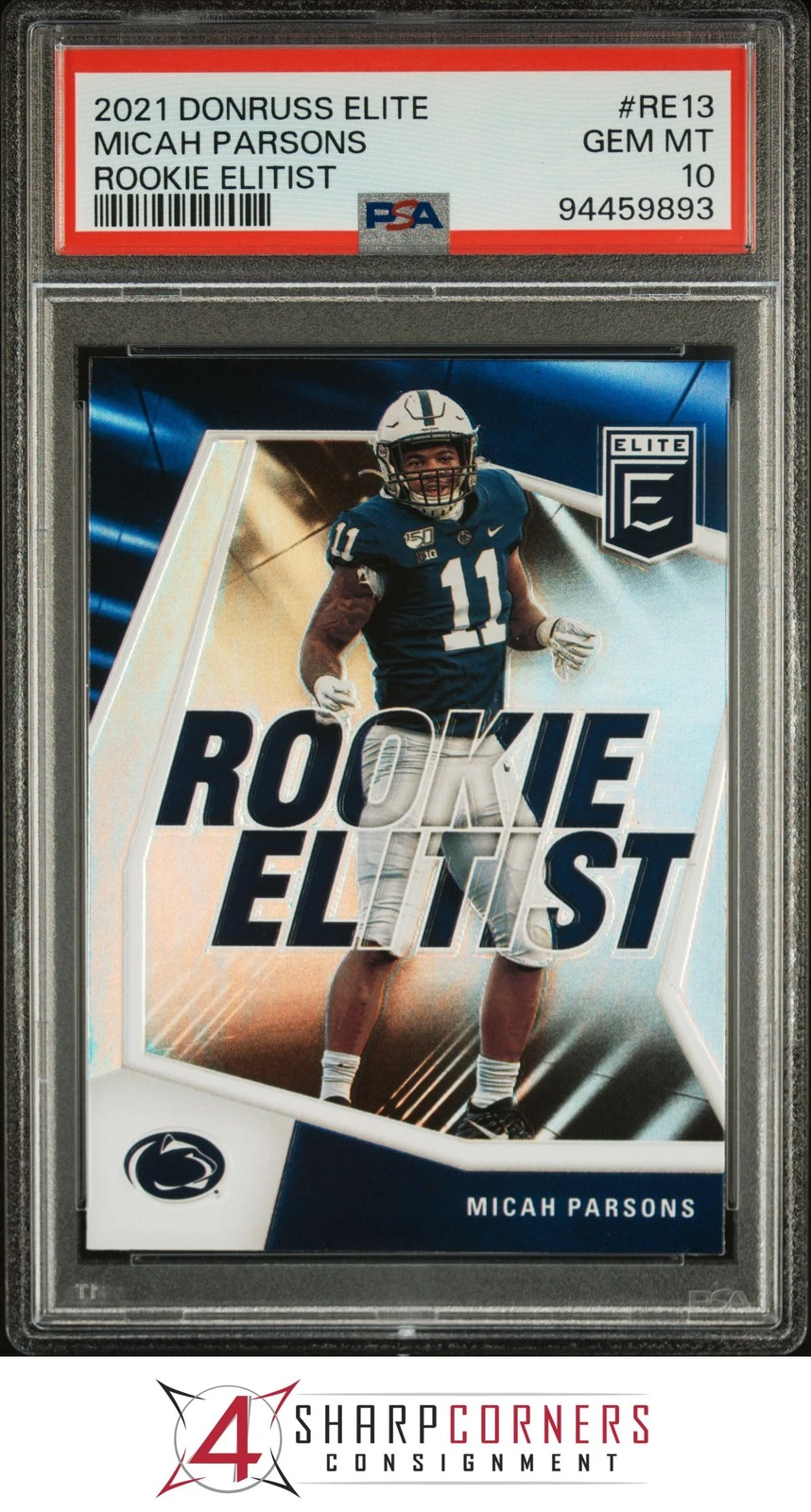 Micah Parsons Panini Donruss Elite Rookie Elitist #RE13 Base