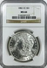 1882 CC MORGAN DOLLAR! NGC MS64! AMAZING! SPECTACULAR! MUST HAVE! NR #VIP59