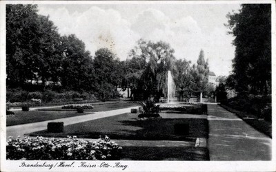 Ak Brandenburg an der Havel, Parkanlage am Kaiser Otto Ring - 5032821