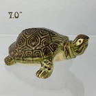 6 Piece Collection 8" Brush McCoy Gigantic 5 Frogs & 1 Turtle Exc. Painted Glaze