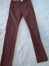 H&M Mens Rust Brown Slim Fit Pants Size US 31