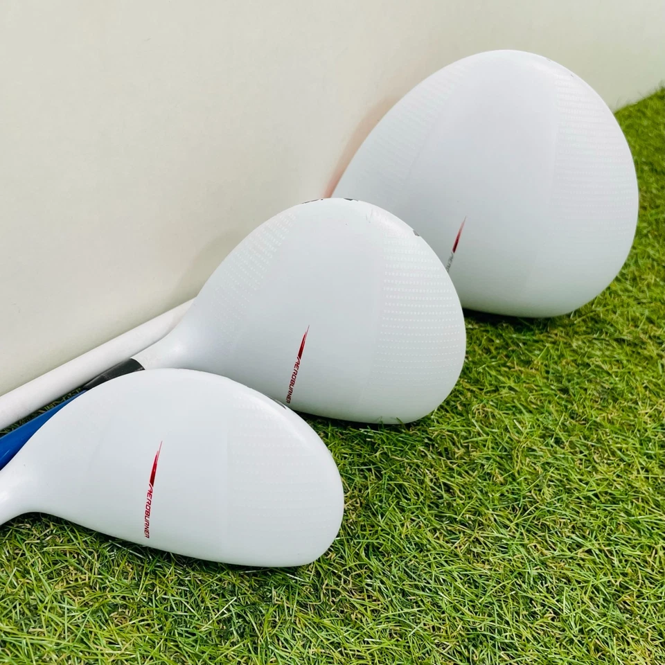 LH Taylormade Fullset Aero Burner 1w3w 4hy R9 Iron 5-9+Pw 10clubs S Flex RH Golf - Image 4 of 4