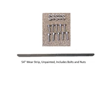 New John Deere 54" Snow Plow Blade Wear Bar 1/4" Thick Unpainted with Hardware