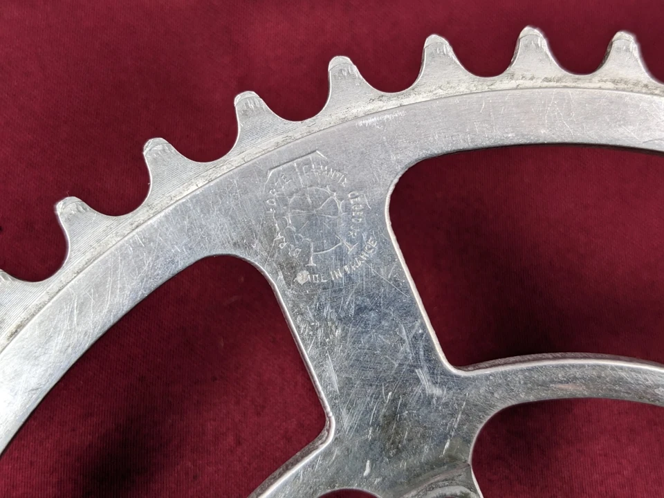 Plato premium vintage TA Specialites 49t 6 pernos 80 BCD C9 Foto 2 de 4