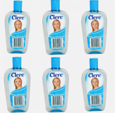 6x CLERE Pure Glycerin für Gesicht, Körper und Haare 200ml