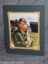 Walt Weiss Autographed Color Photo Oakland A's Double Matted PSA/DNA