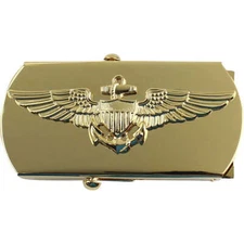 US Navy Aviator Belt Buckle Glossy Genuine Finish Emblem