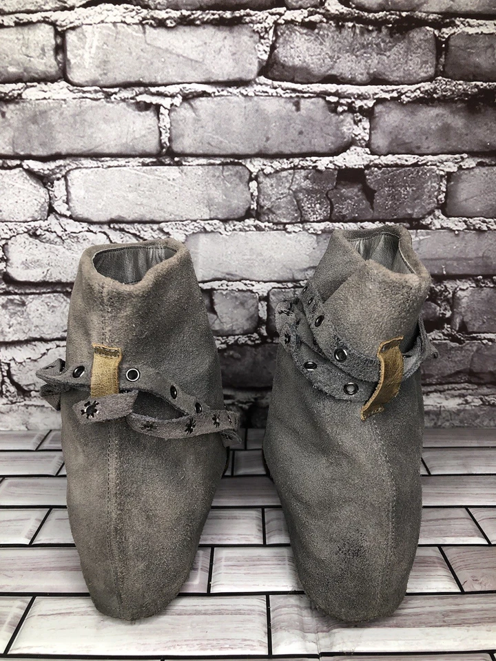 Botas informales de vestir de cuero topo gamuza gris antílope para mujer talla 37EU/6,5M EE. UU. Foto 4 de 4