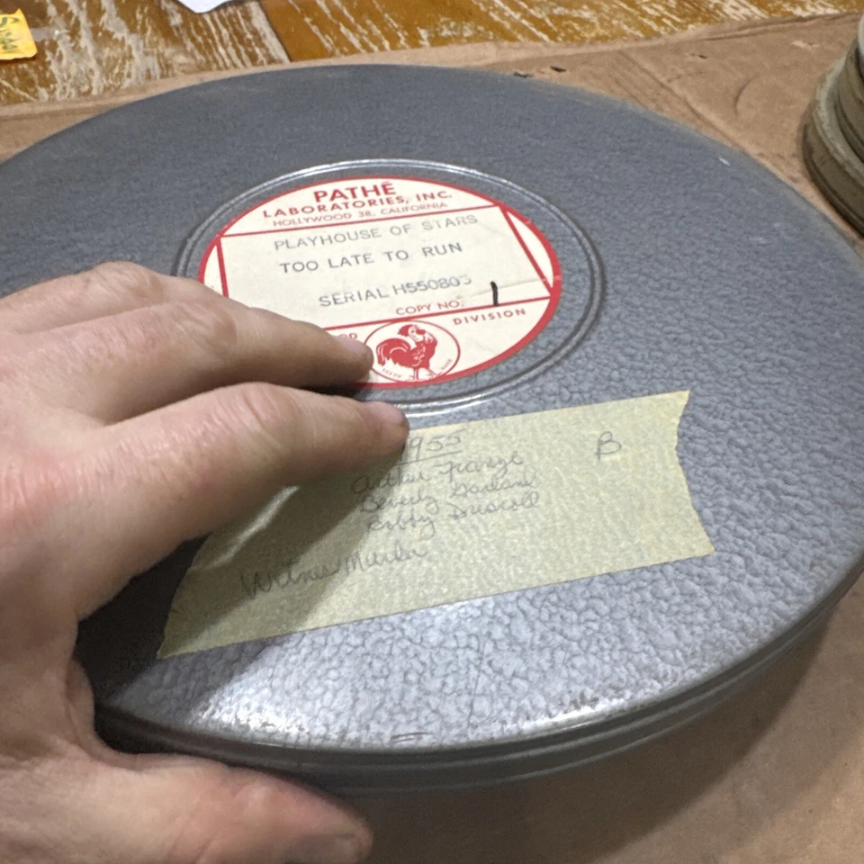 Schlitz Playhouse 1955 16mm Film Reel Too late To Run Arthur Franz Beverly Garla Foto 4 de 4