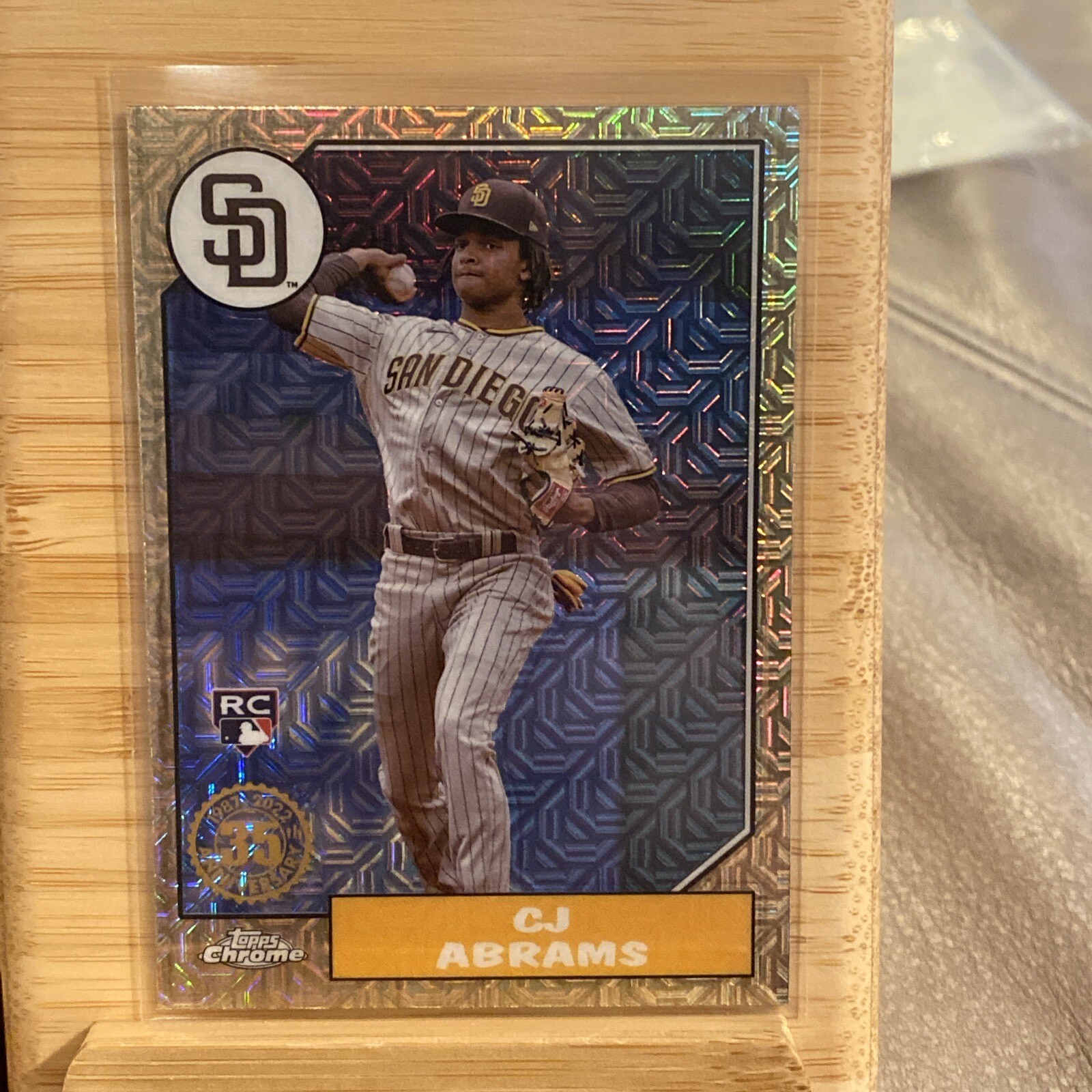 🔥2022 Topps Update CJ ABRAMS Silver Pack 1987 Chrome Mojo Rookie RC T87C-41🔥