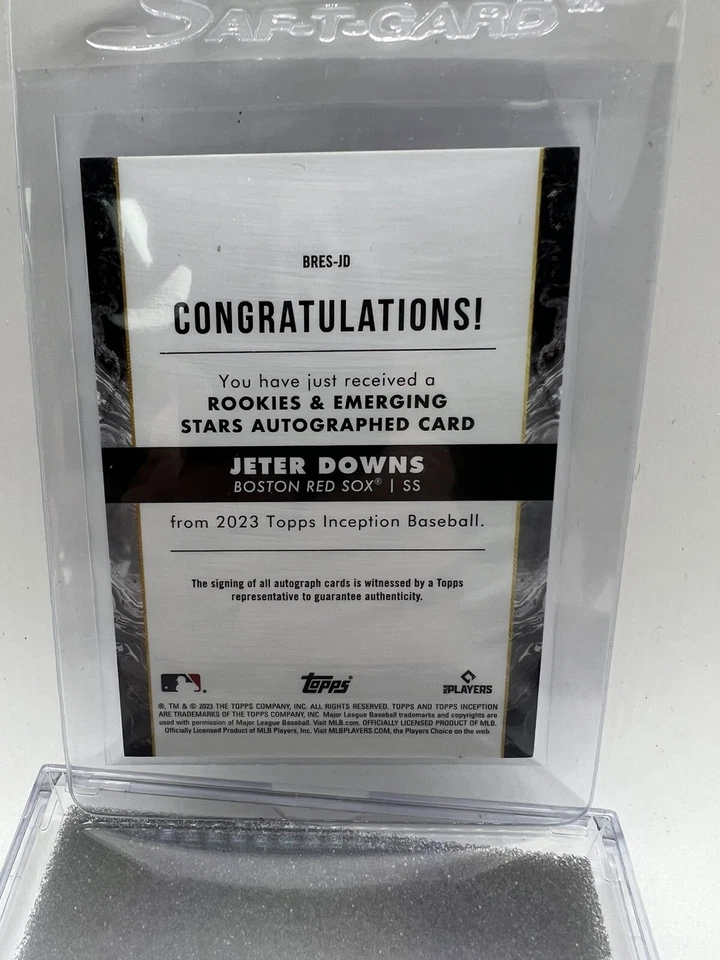 2023 Topps Inception Pink Jeter Downs Autograph /99 #BRES-JD - Image 2 of 2