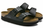 Papillio Birkenstock Arizona 1013577 Schwarz schmale W Birko-Flor Plateausohle