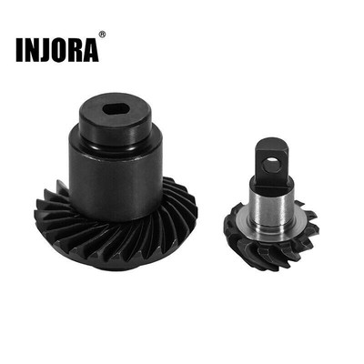 INJORA Stahllegierung Lagerachsen Zahnradsatz für 1/24 FMS FCX24 FCX18