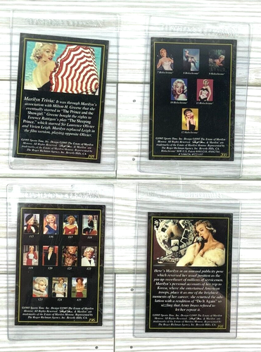 Marilyn Monroe Trading Cards #'s 191,195,196 & 200 1995 Sports Time. Inc - Bild 2 von 7