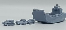 Landing Craft LCU F4 with Scorpion Tank 1/72 models Falklands conflict
