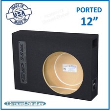 12" Sub Box / 12" Single Ported Slim Subwoofer Enclosure Ground Shaker