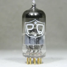 Mullard (Amperex Label) 6922/E88CC O-Getter Gold Pin UK Wrinkled Glass 1959