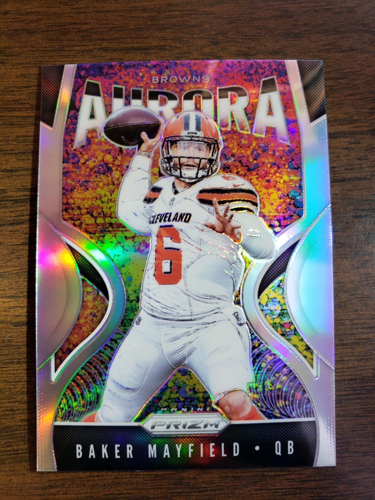 2019 Baker Mayfield Panini Prizm AURORA CASE HIT Refractor #A-BM Browns