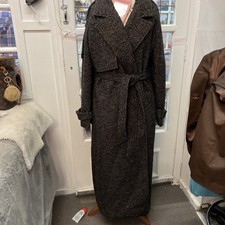 Bershka Between-seasons Coat In Grey M/l