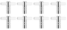 NEW 8X Silverline T-Type Standard Universal Steel Drum Head Tuning Key Set