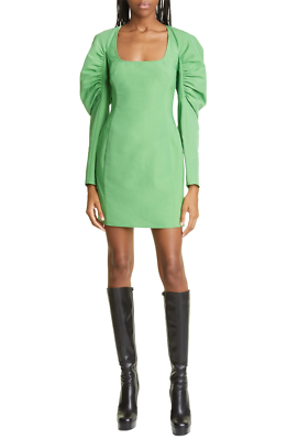 aknvas green dress Dafelle long dress main image 0