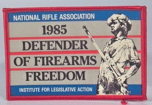 Vtg 1985 NRA Gun Rights Patch 2nd Amendment Defender Firearms Freedom ...