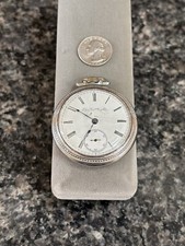 Antique 1890 Elgin Grade 74 Model 5 Size 18s 11j Pocket Watch - For Repair