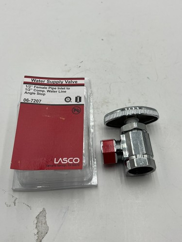 (QTY 4) Lasco Supply Co. 1/2 FPT x 1/2 ANG Valve No 1938495, 06-7207