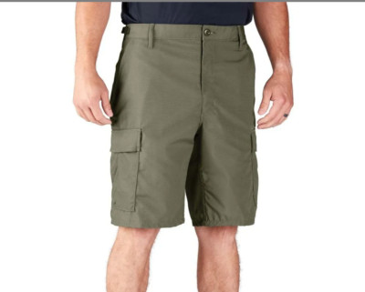 PROPPER Olive Green Men BDU Casual Shorts Zip SZ SMALL
