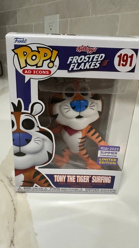 Funko SDCC 2023 Tony the Tiger Surfing #191 Pop Figure (Shared Sticker)