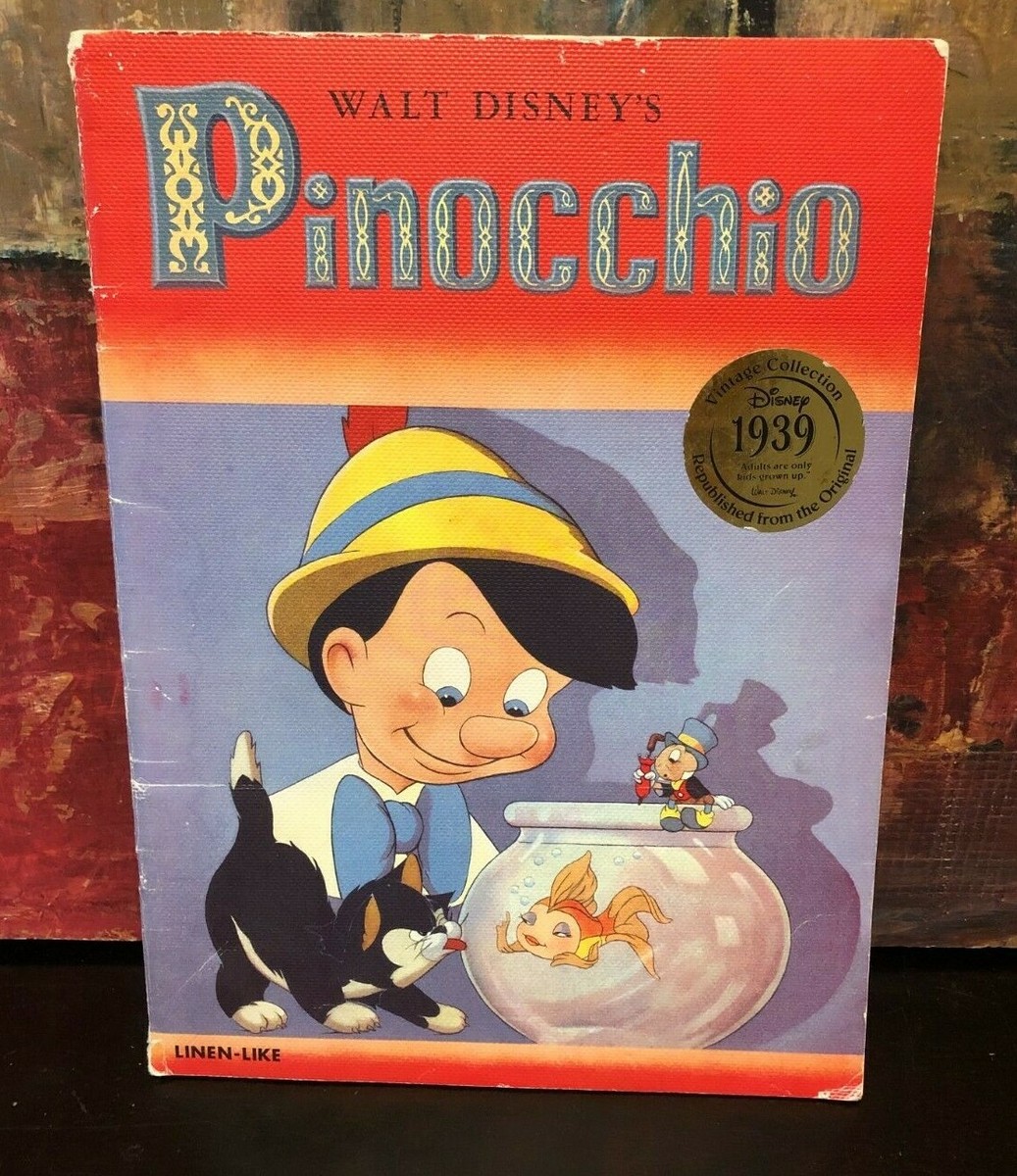 Walt Disney Pinocchio 1939 Vintage Collection Book