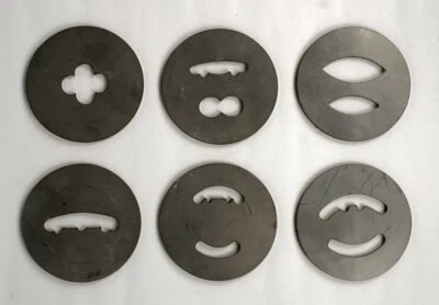 MKH CRAFT SUPPLES 2nd set of Stainless Steel Extruder Plates for MKH Large Hand Held Extruder Gun