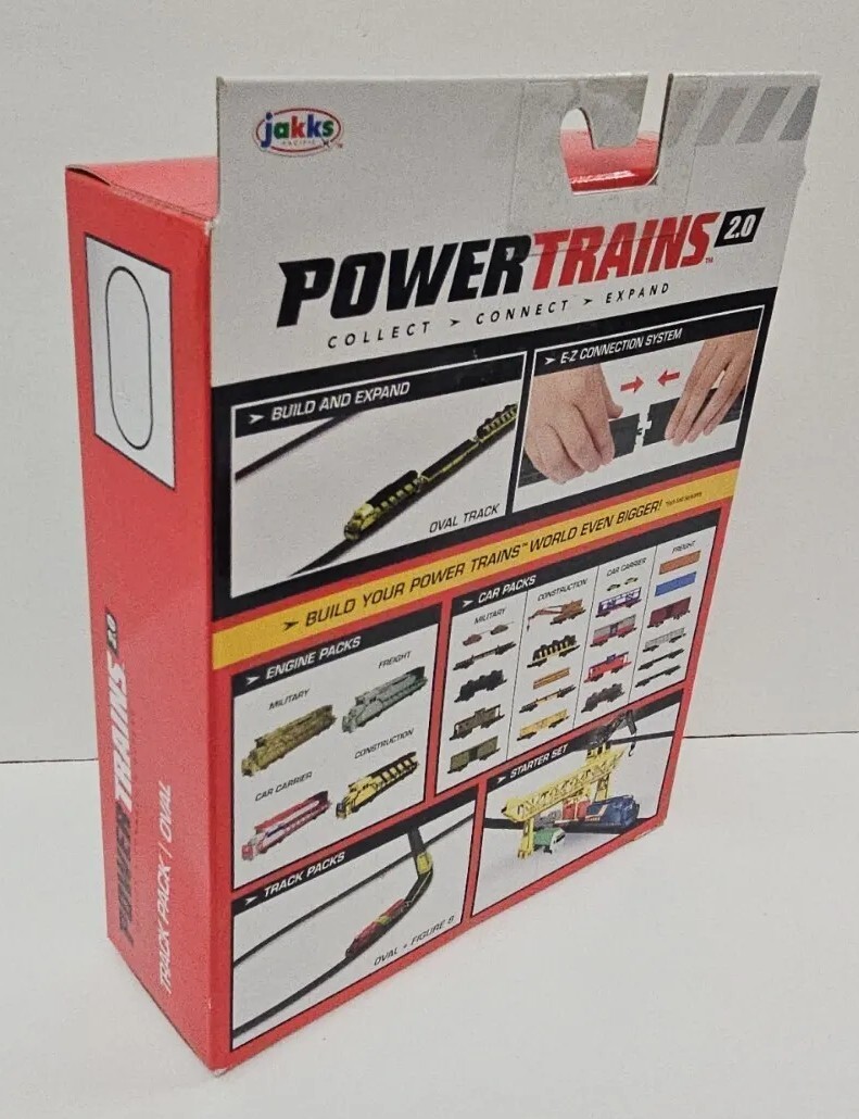 Power Trains 2.0 11ft Oval 20 Piece Track Pack Expansion, 12