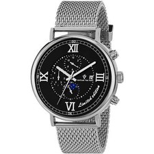 Christian Van Sant Men's Watch Somptueuse LTD Black Dial Silver Bracelet CV1151