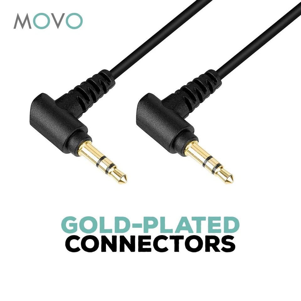 Cable conector de salida TRS estéreo macho Movo MC1 3,5 mm a estéreo macho de 3,5 mm Foto 2 de 4