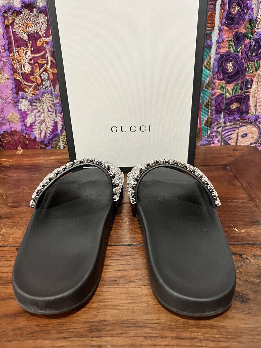 Authentic Gucci Sz38/8 Calfskin Leather Red/Blue Web Authentic Gucci Sz38/8 Calfskin Leather Red/Blue Web