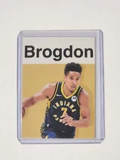 Malcolm Brogdon Artist Signed Basketball Art Card 1/10