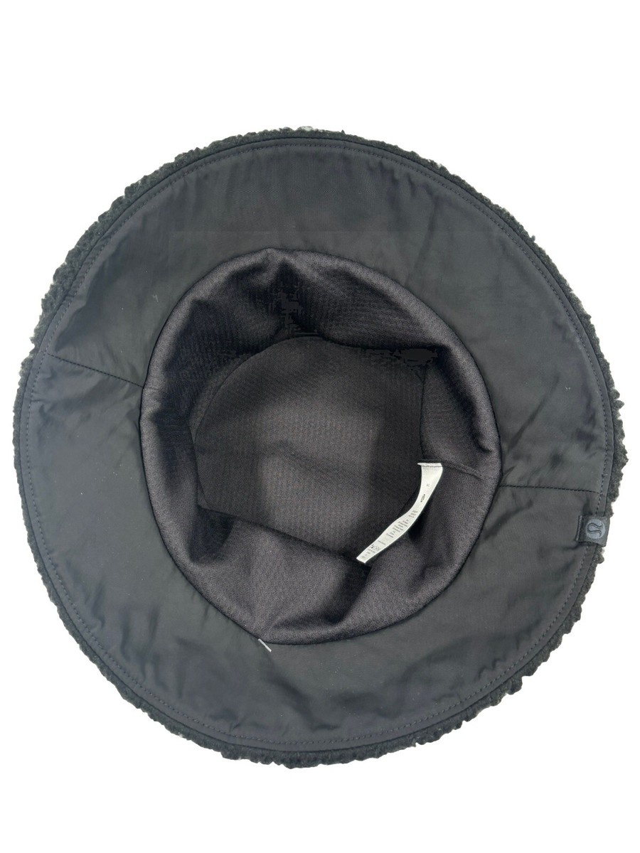 Lululemon Black‎ Textured Fleece Bucket Hat Size S/M NWT Lululemon Textured Fleece Bucket Hat Black Size : M/ L  main image 4