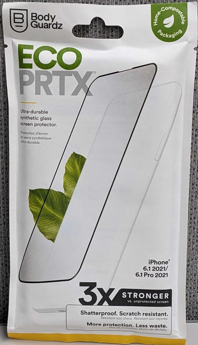 BodyGuardz ECO PRTX Durable Synthetic Glass Screen Protector iPhone 13 13  Pro