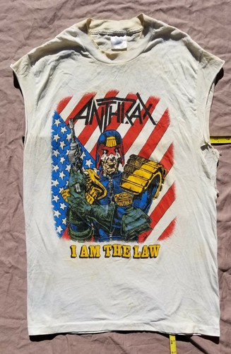 Anthrax 1987 Judge Dredd Vtg tour shirt 