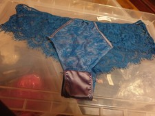 Image of Ann Summers Audrina Blue+ Grey Shorts 24