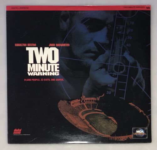 TWO MINUTE WARNING Laserdisc LD BRAND NEW SEALED 1976 L.A. FILM CHARLTON HESTON