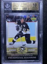 2005-06 Upper Deck Phenomenal Beginning Sidney Crosby ROOKIE #17 BGS 10 PRISTINE