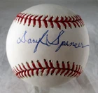 Daryl Spencer / Autographed Rawlings OML Baseball in Cube / JSA COA