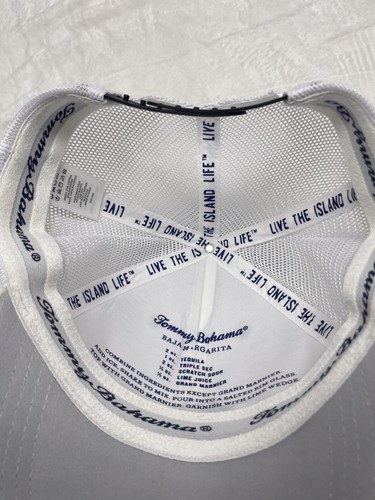Tommy Bahama Hat Cap Adult Gray White Marlin Marlin Adjustable Mesh Trucker - Picture 12 of 12