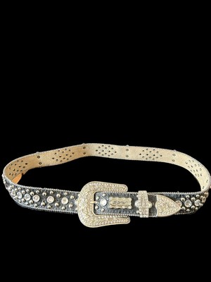 BHW Black Leather with Rhinestones, Chrystals and Studs Bhw | Accessories | Bhw Black Leather With Rhinestones  main image 4